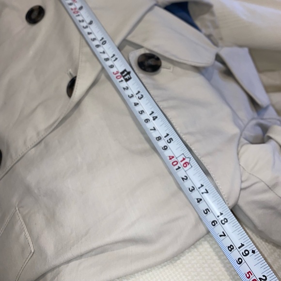 GAP khaki short trench coat size XS - Picture 4 of 8